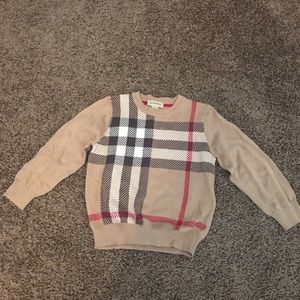 Burberry kids 3T tan plaid sweater